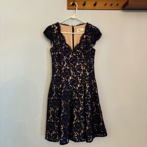 Navy lace dress